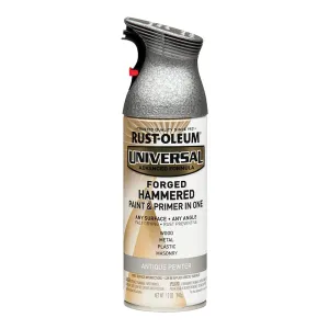 RUST-OLEUM Universal Paint & Primer 340g Aerosol Forged Hammered Antique Pewter