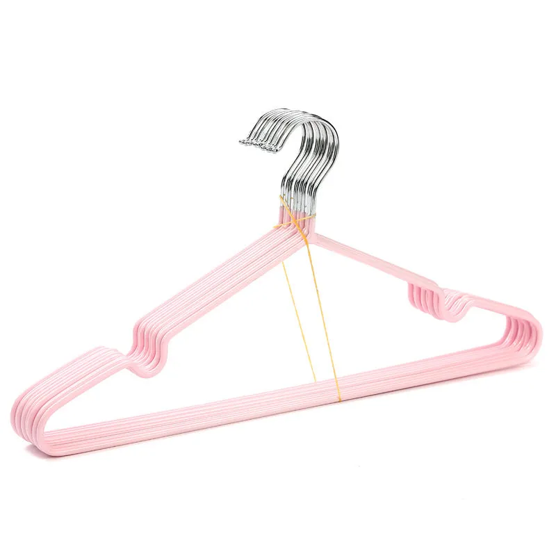 10 Pcs Durable Metal Clothes Hanger with Non-Slip Coating, HG0002