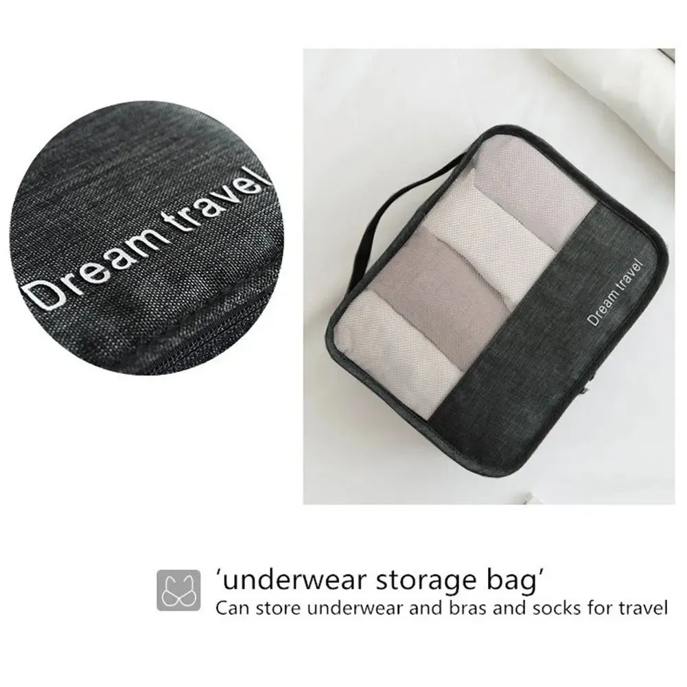 7pcs Packing Cubes Luggage Storage Organiser