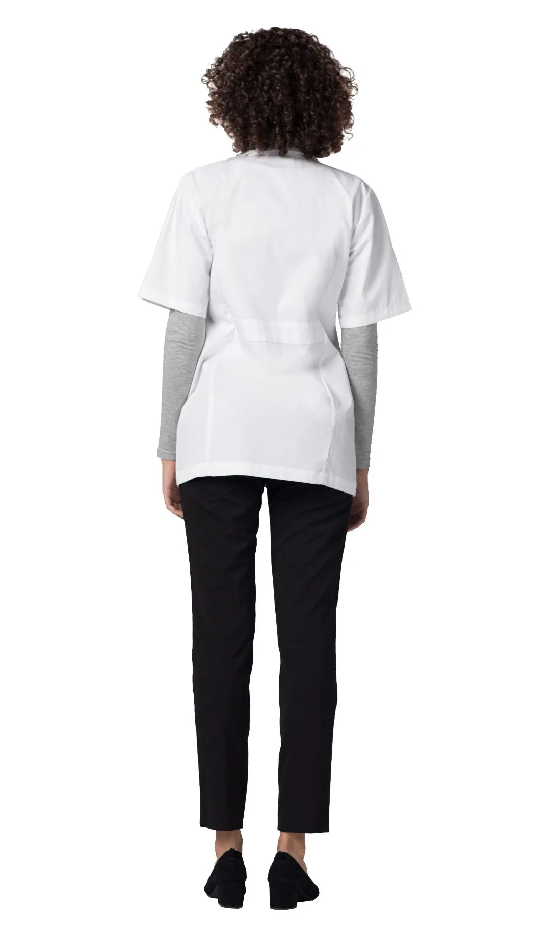 Adar Universal 31" Unisex Short Sleeve Consultation Coat