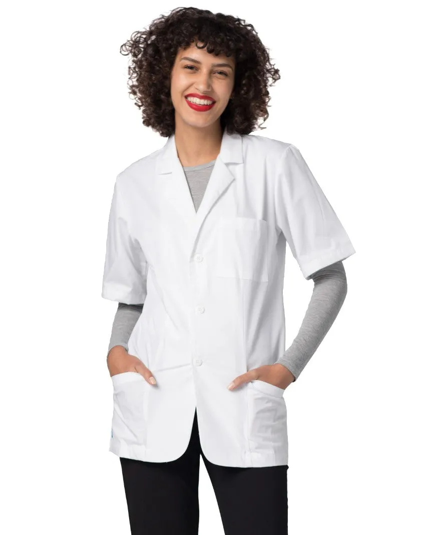 Adar Universal 31" Unisex Short Sleeve Consultation Coat