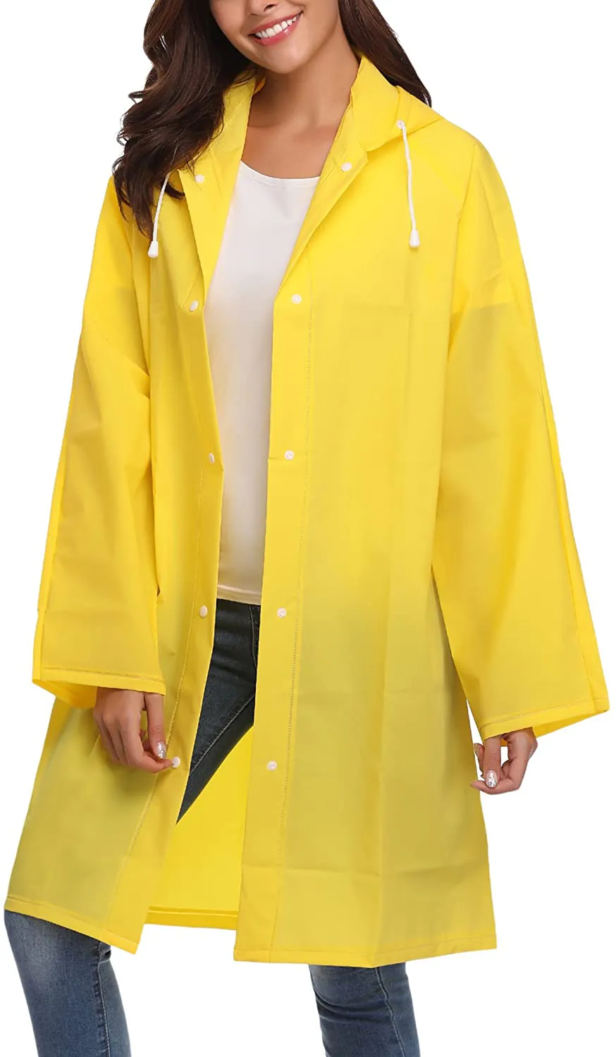 Avoogue EVA Raincoat Waterproof Rain Poncho Rain Jacket Women Long Rain Cape