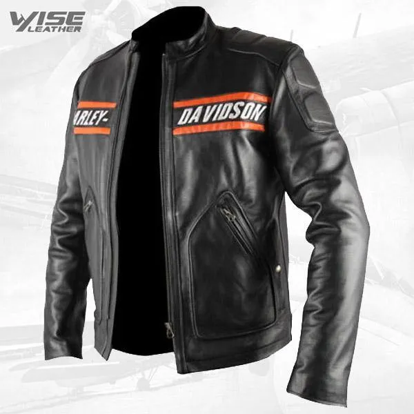 Bill Goldberg WWE Harley Davidson Classic Motorcycle Leather Jacket