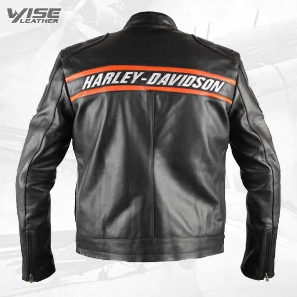 Bill Goldberg WWE Harley Davidson Classic Motorcycle Leather Jacket