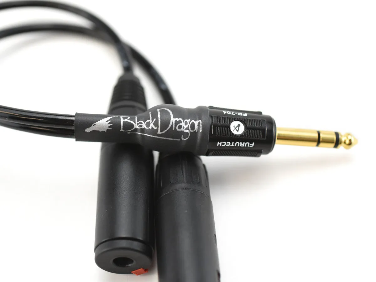 Black Dragon 1/4" Headphone Splitter Cable