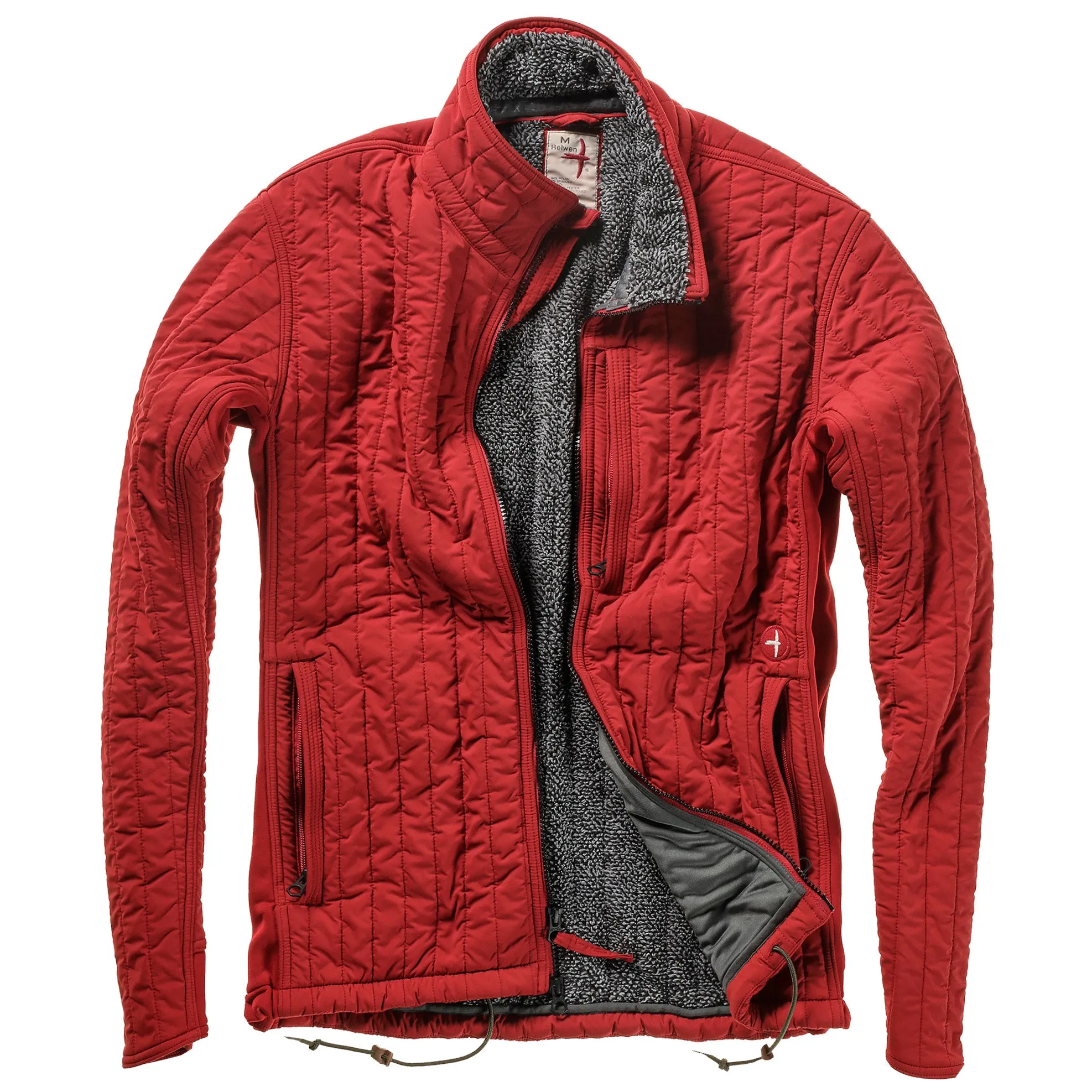 Cardinal Red Vertical Insulator Jacket by Relwen