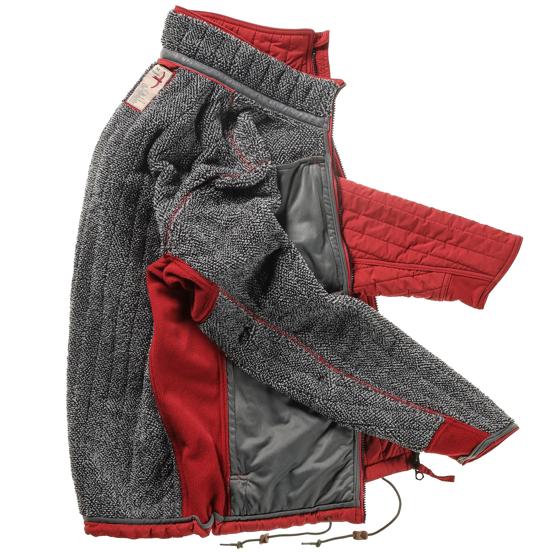 Cardinal Red Vertical Insulator Jacket by Relwen