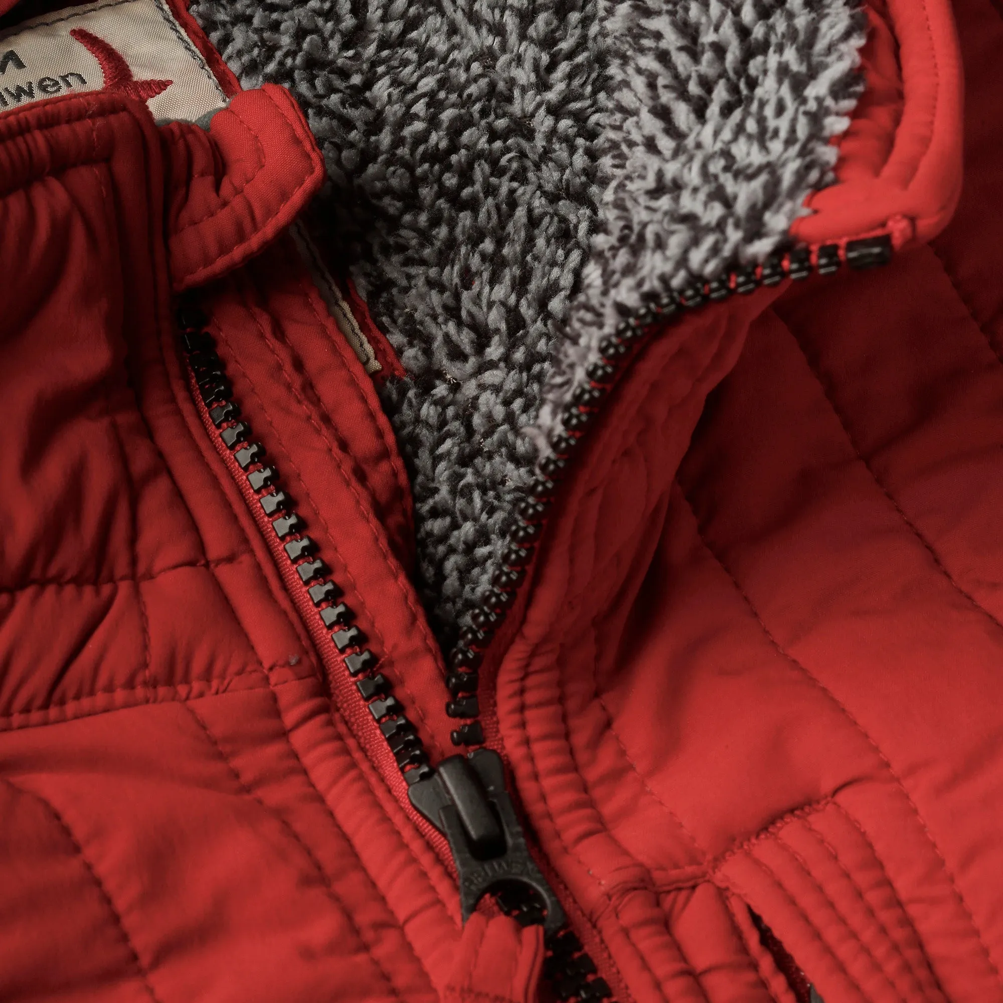 Cardinal Red Vertical Insulator Jacket by Relwen