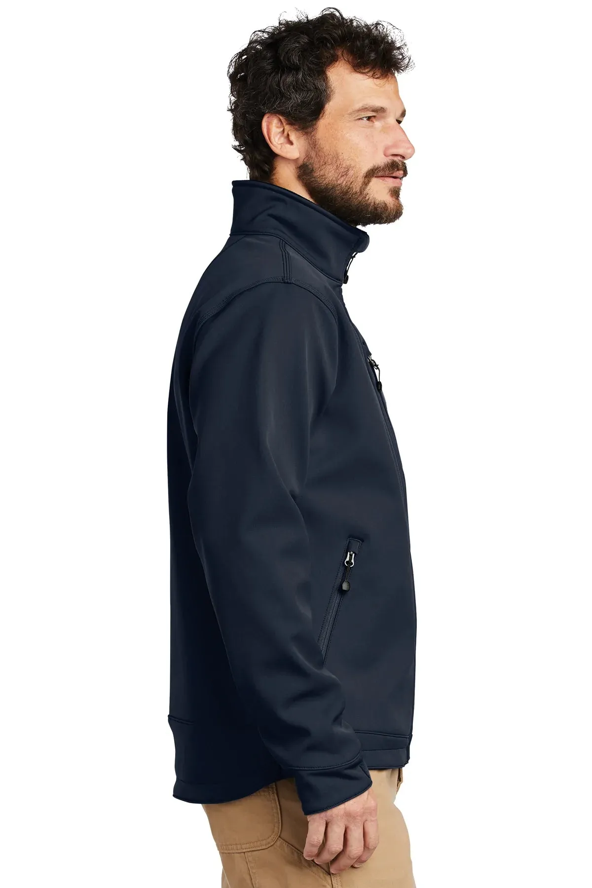 Carhartt Crowley Branded Soft Shell Jackets, Navy