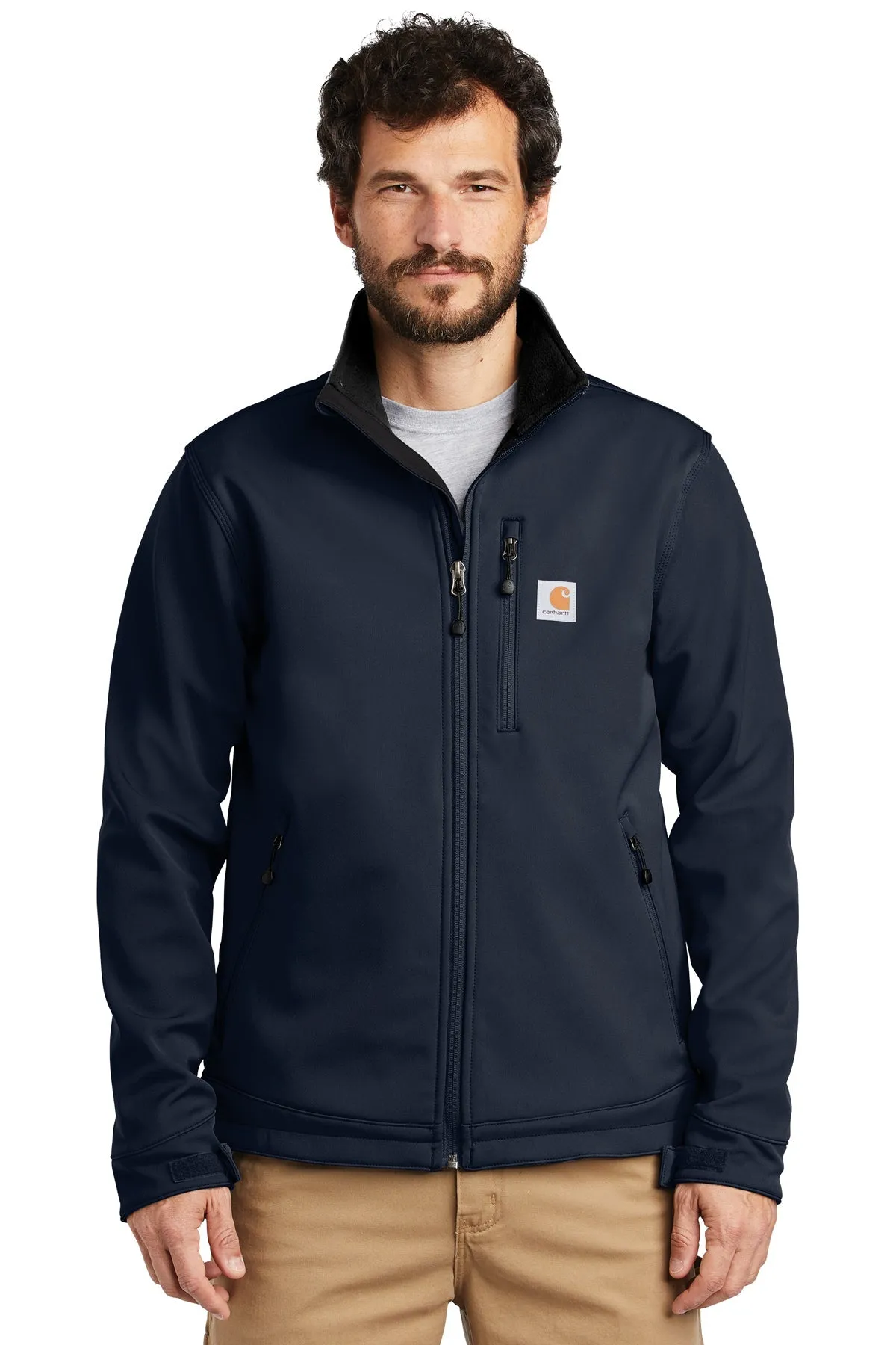 Carhartt Crowley Branded Soft Shell Jackets, Navy