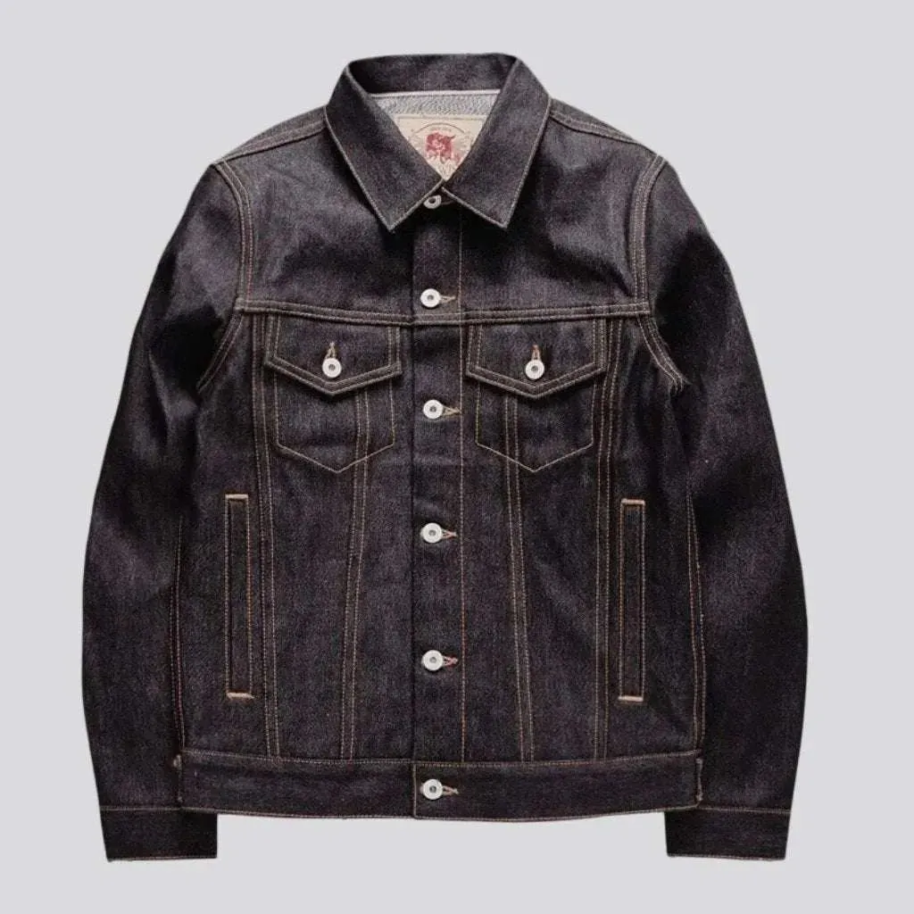 Classic selvage men's jeans jacket