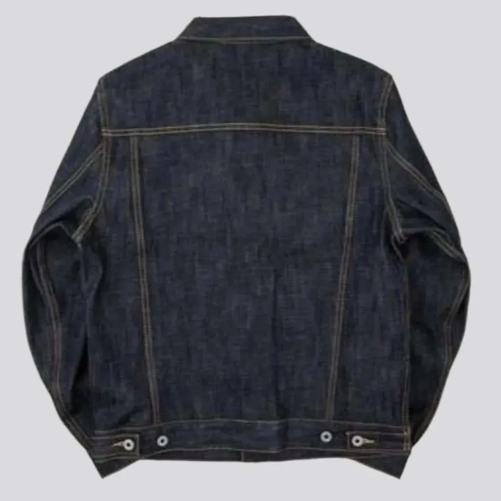 Classic selvage men's jeans jacket