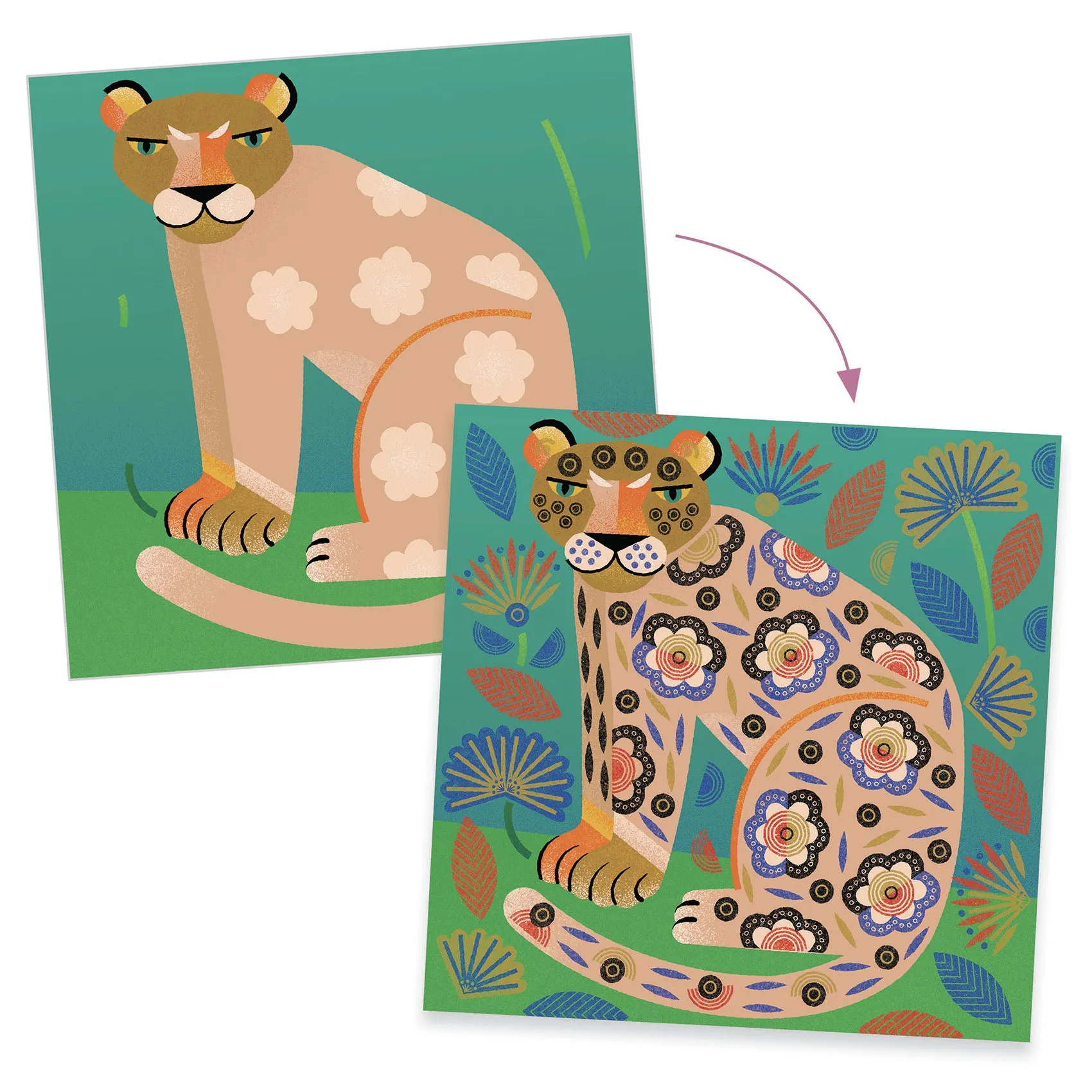 Djeco Stamps – Patterns & Animals