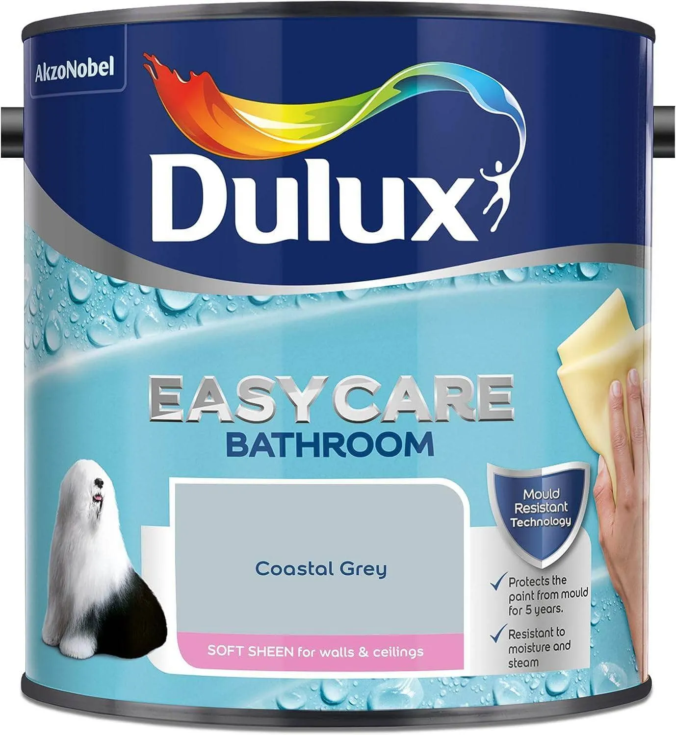 Dulux Easycare Bathroom 2.5L - Coastal Grey