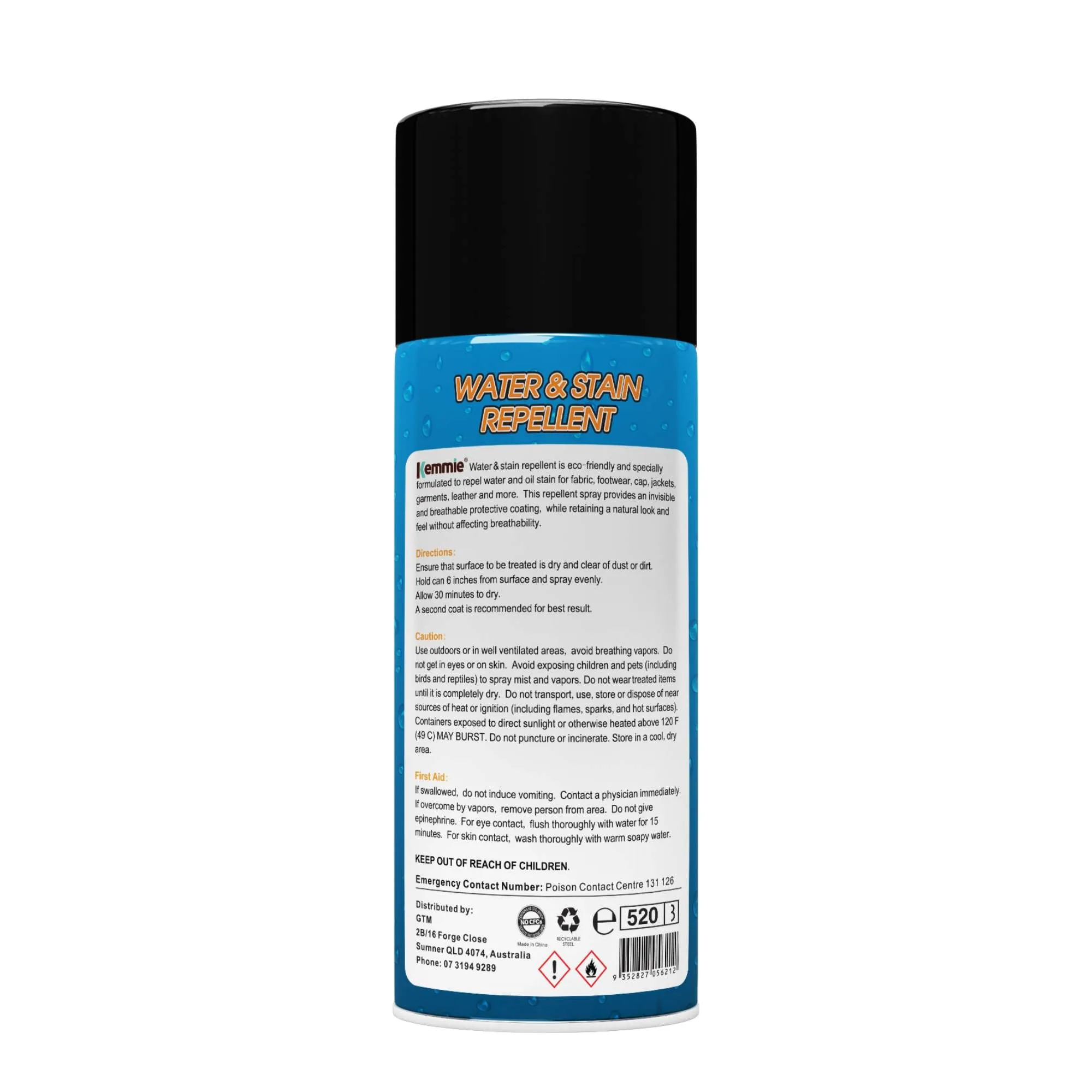 Heavy Duty Waterproof Stain Repellent Spray for Fabrics 212g (4x)