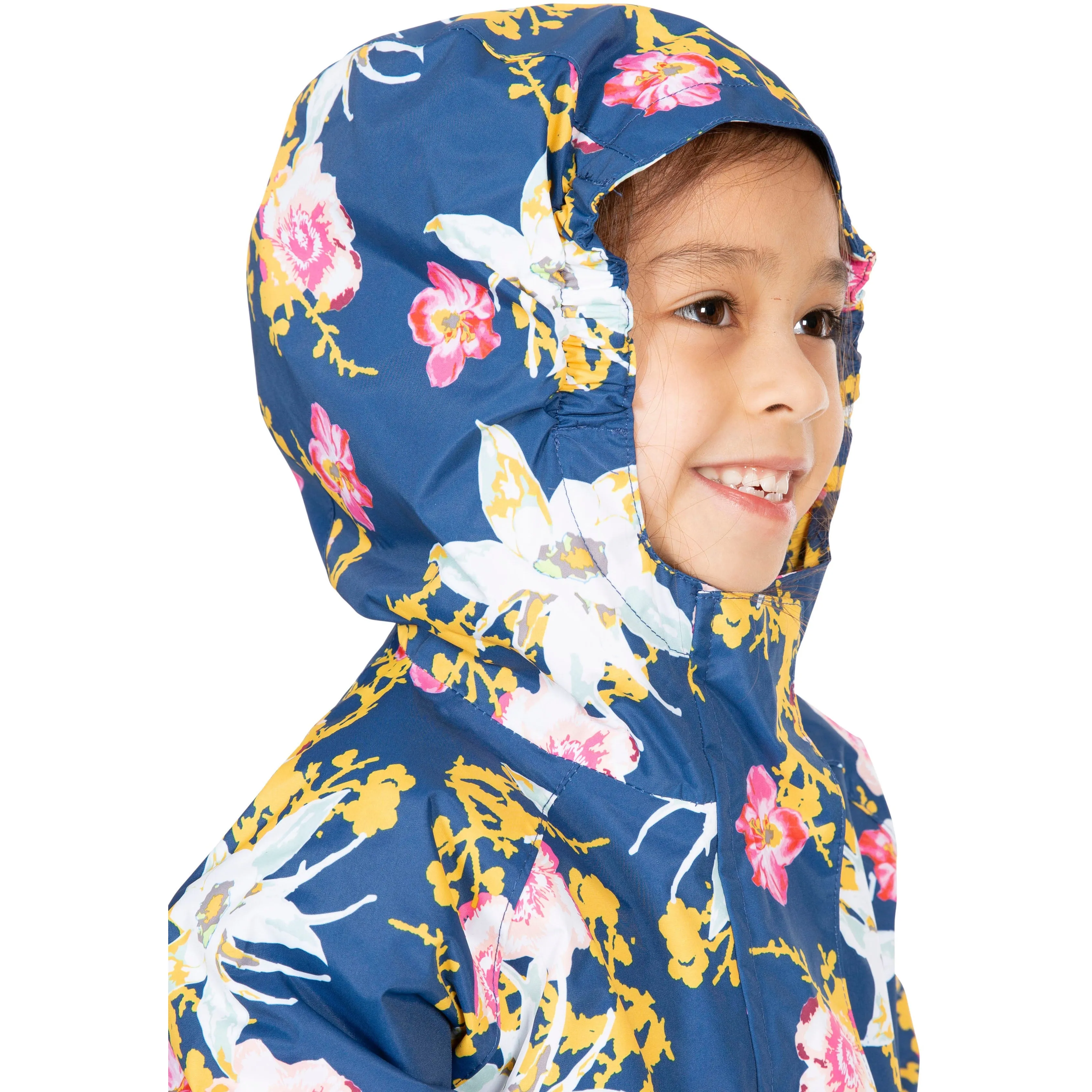 Hopeful Girls Unpadded Waterproof Jacket in Blue Moon