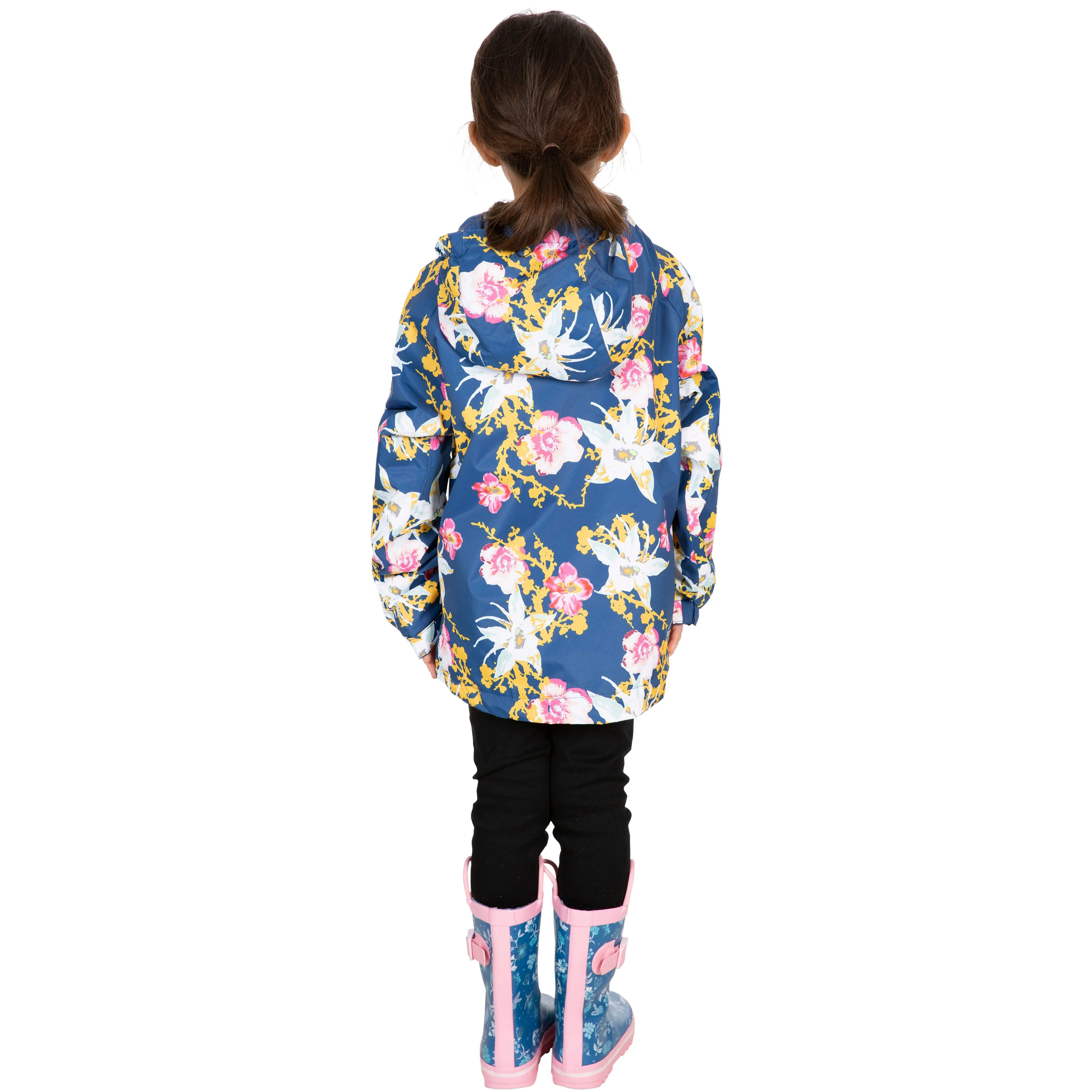 Hopeful Girls Unpadded Waterproof Jacket in Blue Moon