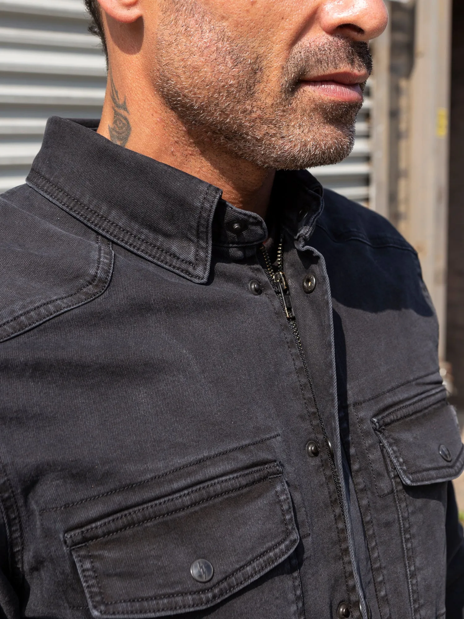 John Doe Motoshirt - Denim Black