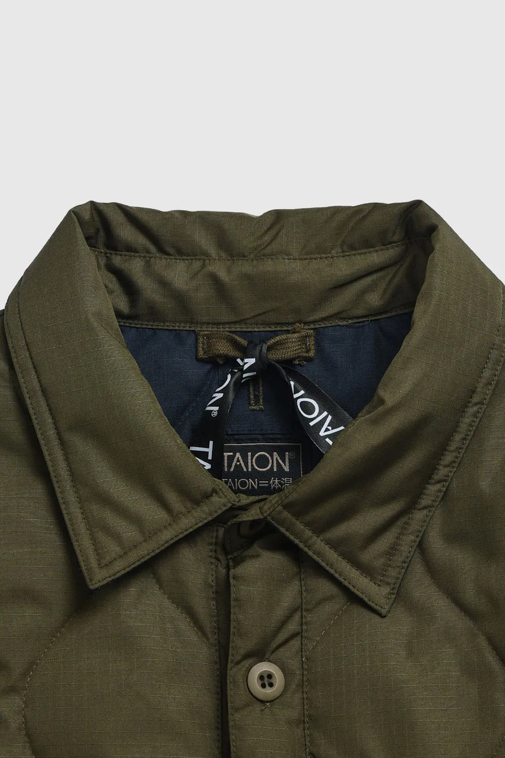 Military Down Shirt - Dark Olive