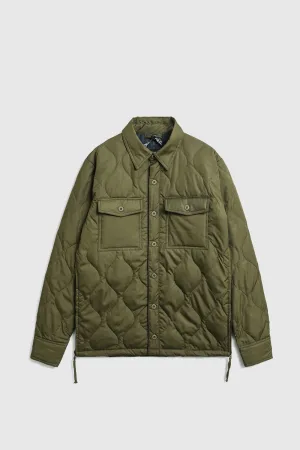 Military Down Shirt - Dark Olive