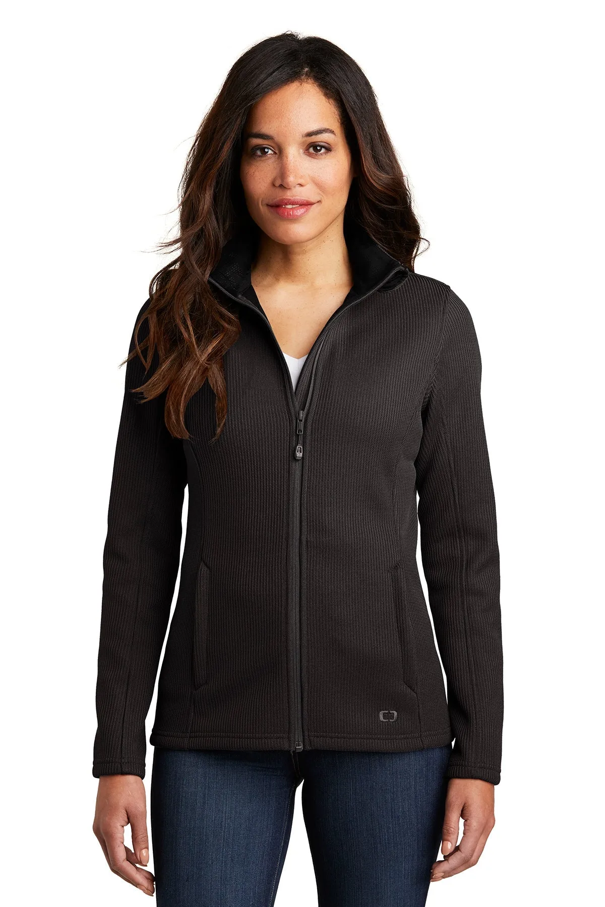 OGIO Ladies Grit Customized Fleece Jackets, Blacktop