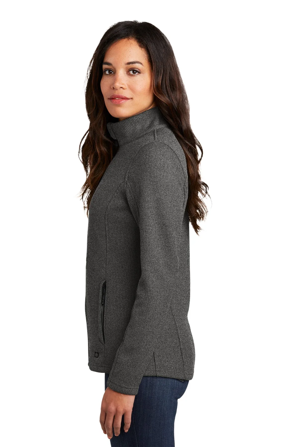 OGIO Ladies Grit Customized Fleece Jackets, Diesel Grey Heather