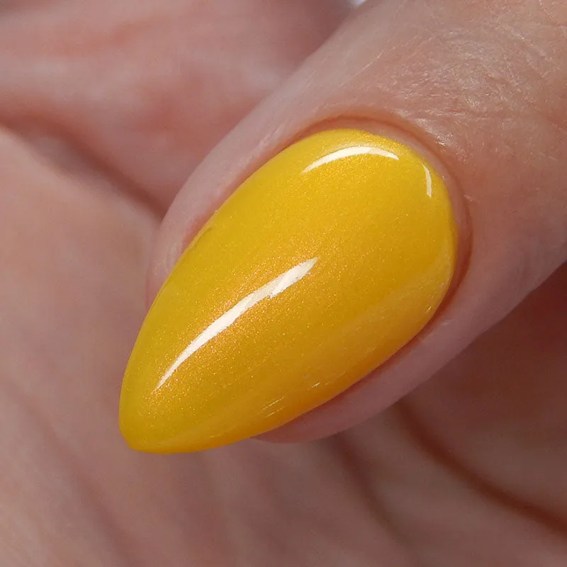 Page Me - yellow shimmer nail polish