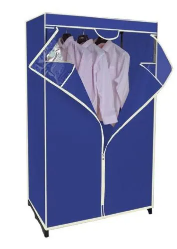 Portable Closet Storage Organizer Wardrobe Hanger Clothes Garment Rack