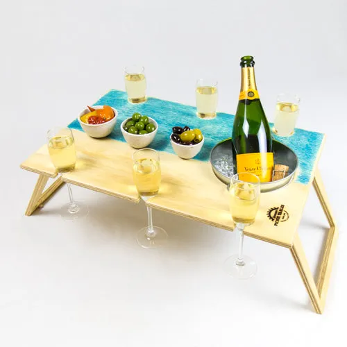 Rectangle Banquet Picnic Table with Bucket