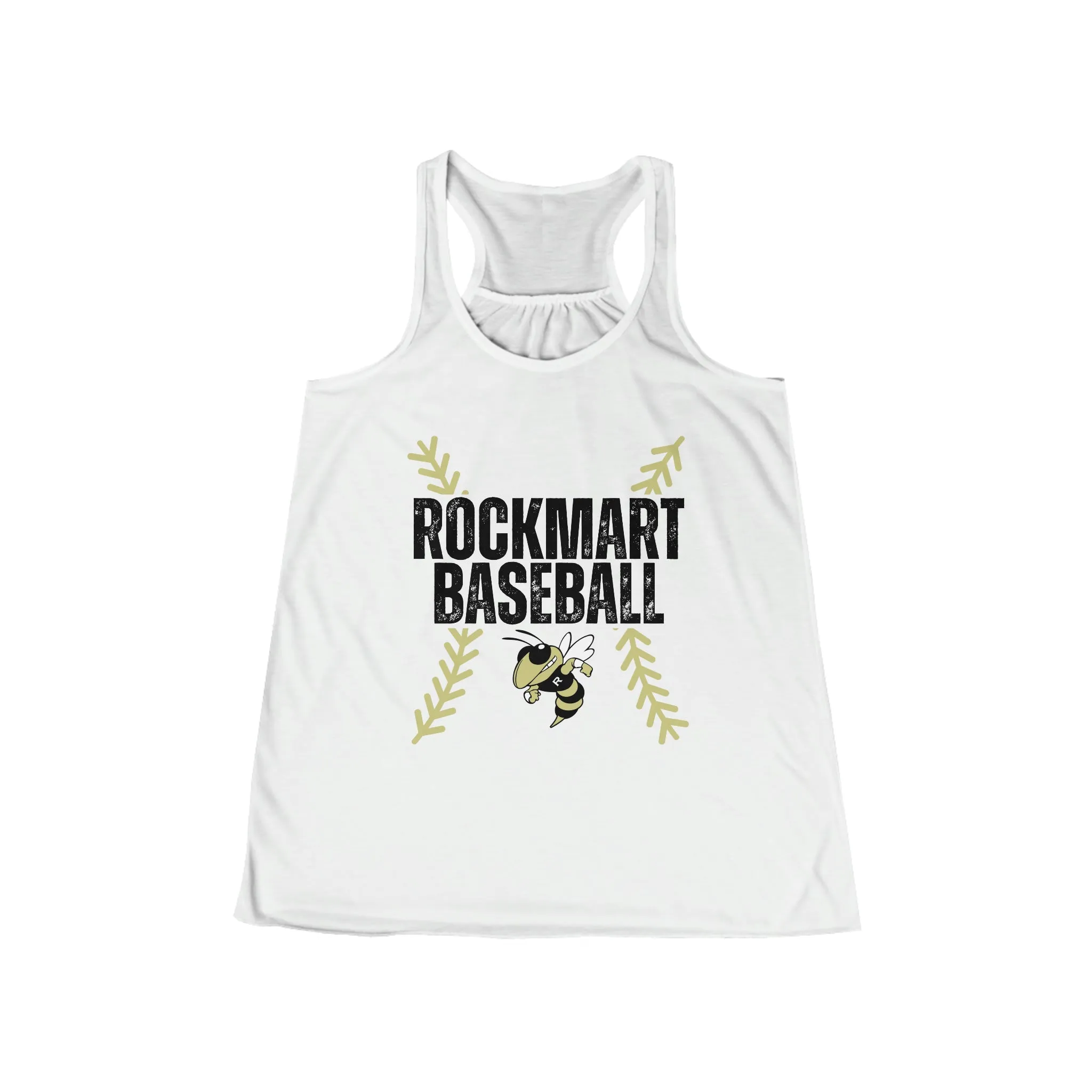 Rockmart Jackets Baseball Bella Canvas Women's Flowy Racerback Tank