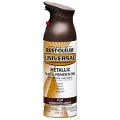 Rust-Oleum® Flat Metallic Spray Paint Flat Burnished Amber