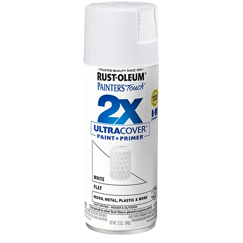 Rust-Oleum Painter's Touch® 2X Ultra Cover Flat Spray Paint (12 oz. Spray, Flat White)