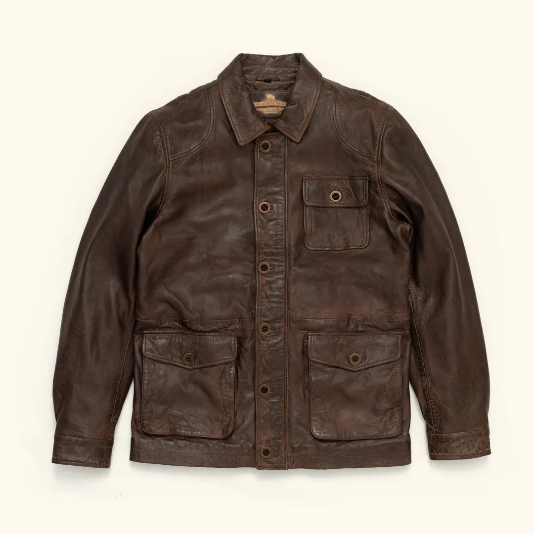 Sheridan Leather Barn Jacket | Vintage Brown