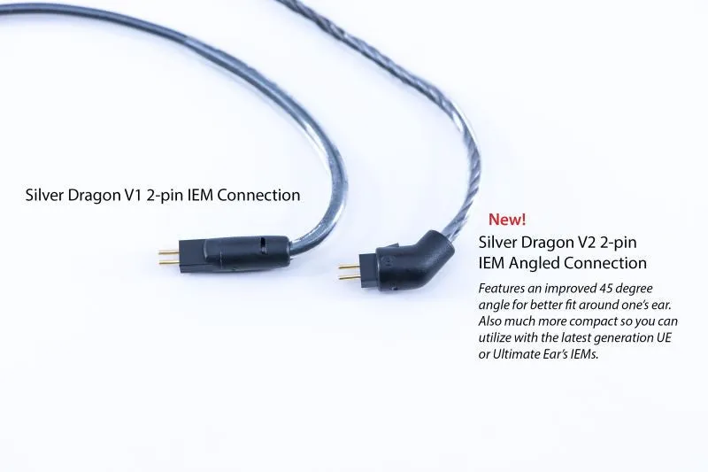 Silver Dragon IEM V1 Cable (2 Pin)