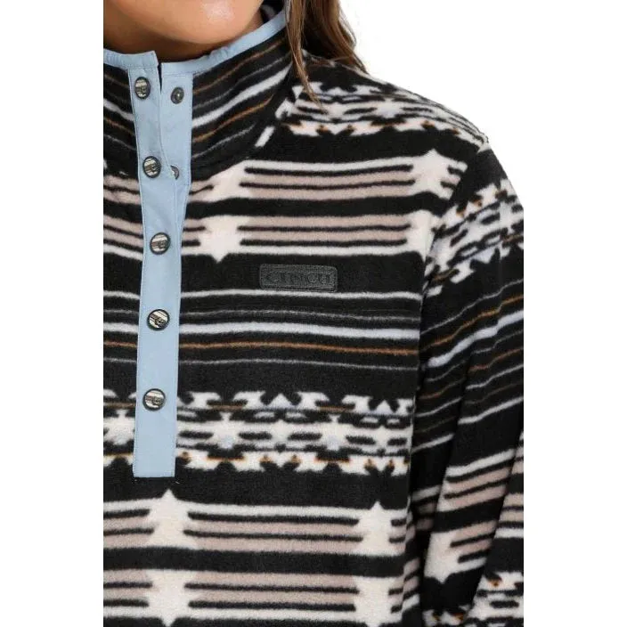 Southwest Print Polar Fleece Pullover | Mak9820015