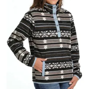 Southwest Print Polar Fleece Pullover | Mak9820015