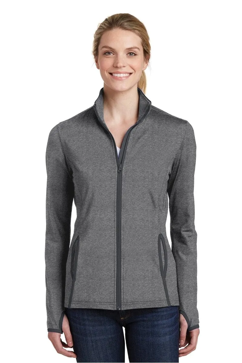 Sport-Tek LST853: Ladies Sport-Wick Stretch Contrast Full-Zip Jacket