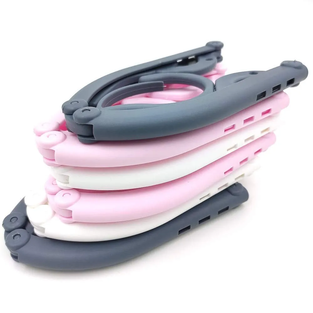 Travel Hangers - Portable Folding Clothes Hangers Travel Accessories Foldable Clothes Hangers Drying Rack for Travel