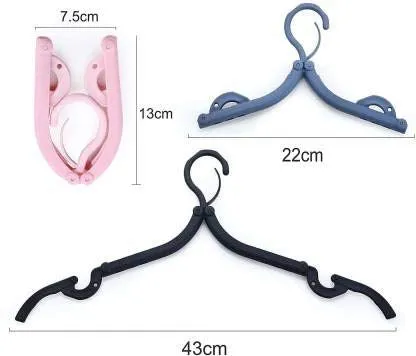 Travel Hangers - Portable Folding Clothes Hangers Travel Accessories Foldable Clothes Hangers Drying Rack for Travel