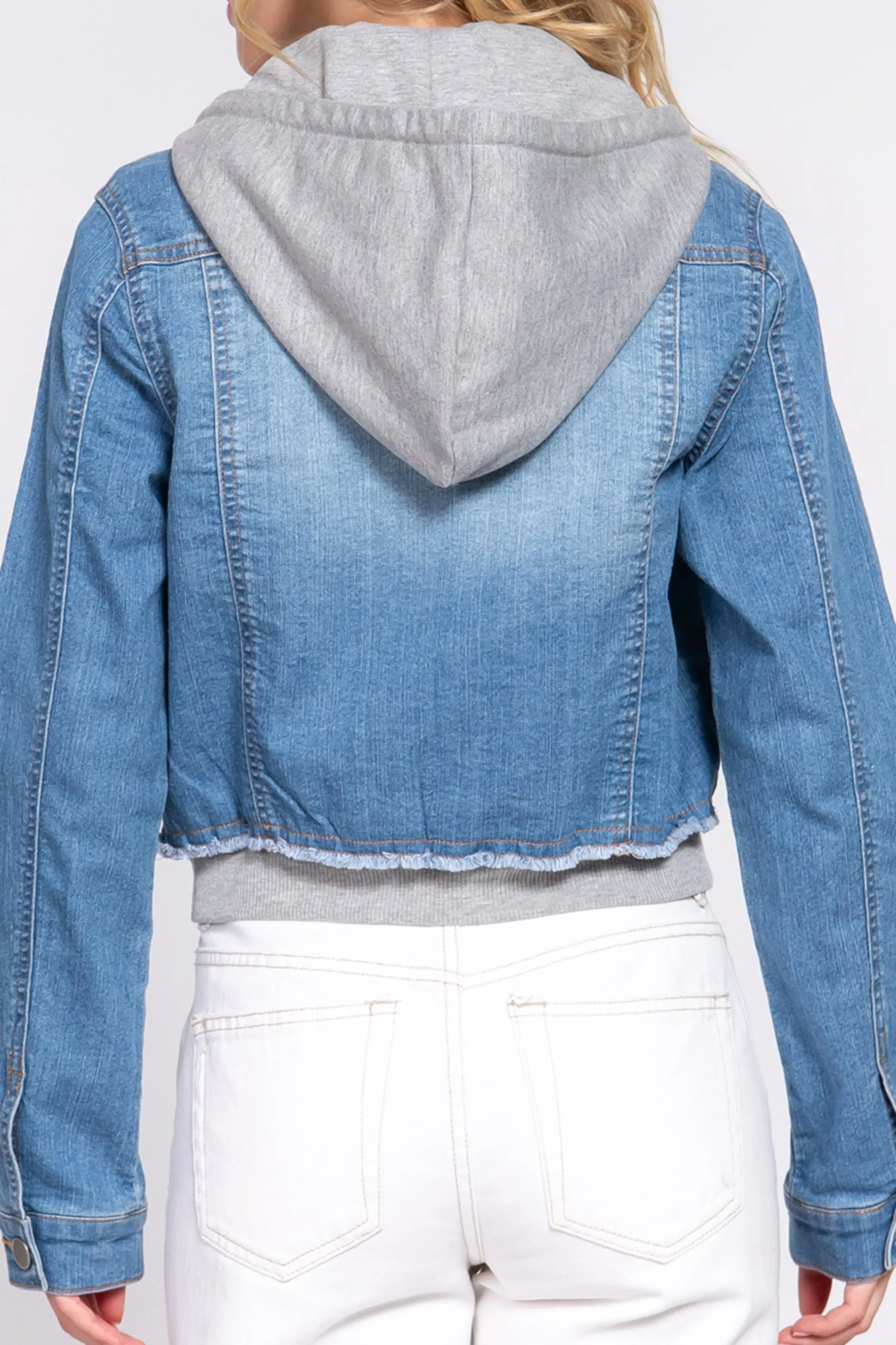 Women's Denim Vest and Hoodie Denim Jackets