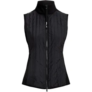 Womens Hybrid Performance Full-Zip Vest Black - SS24