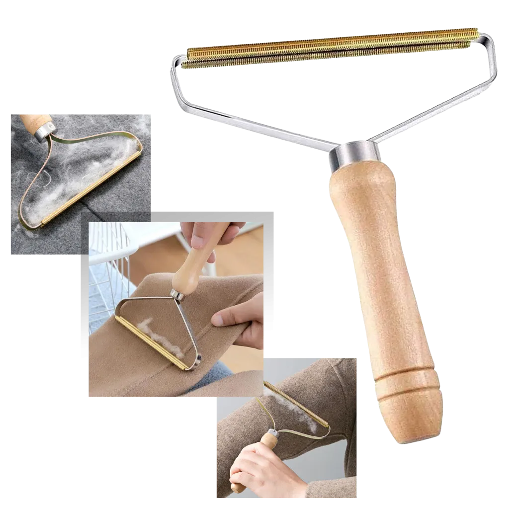 Wooden pet hair Remover