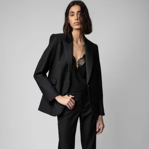 Zadig & Voltaire Venus Smoking Blazer - Noir