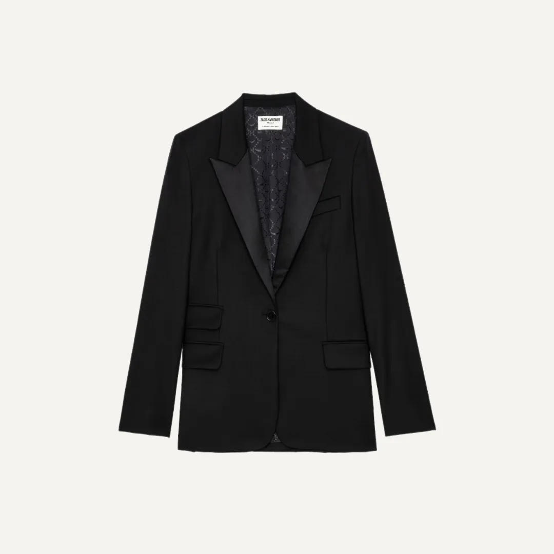 Zadig & Voltaire Venus Smoking Blazer - Noir