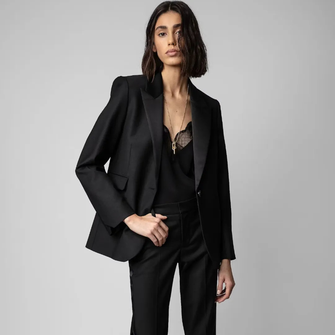 Zadig & Voltaire Venus Smoking Blazer - Noir